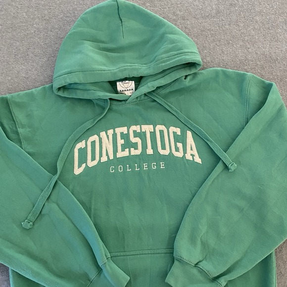 Other - Conestoga College Hoodie Adult S Green Pullover‎ Sweatshirt Canada JPT Classic